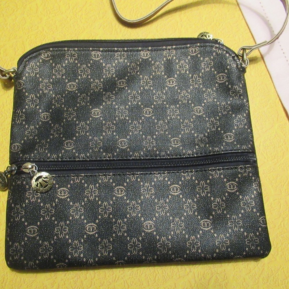 Malirona Black Gold Crossbody Bag New